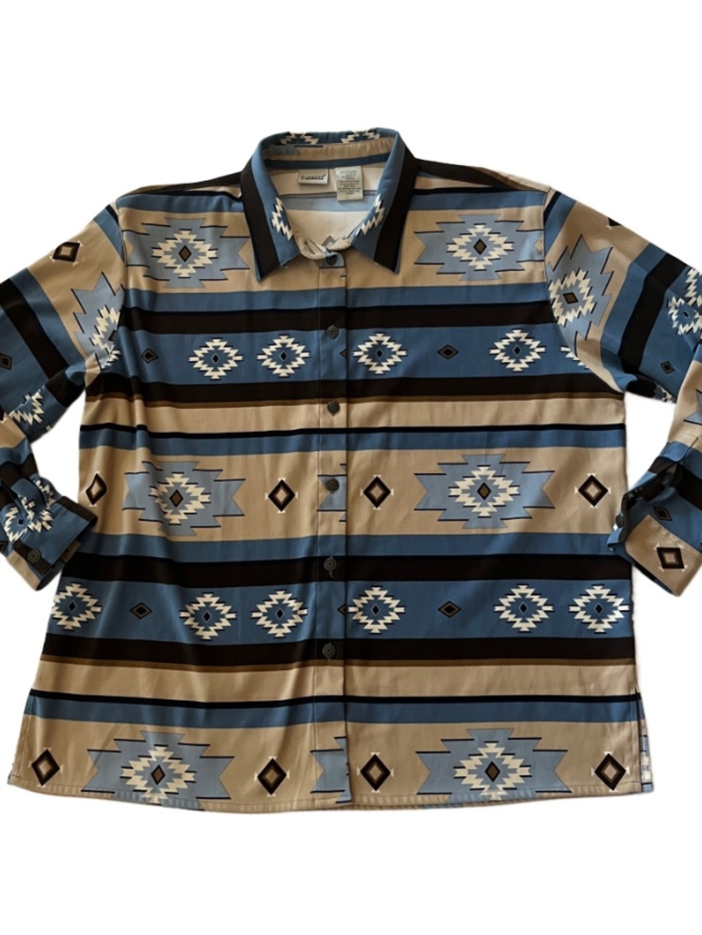Vintage Capacity Woman‎ Southwestern Print Button Down Shacket